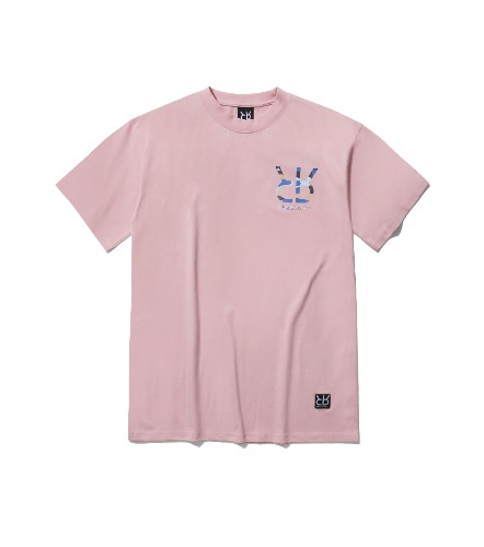 카모로고 티셔츠 (핑크)
